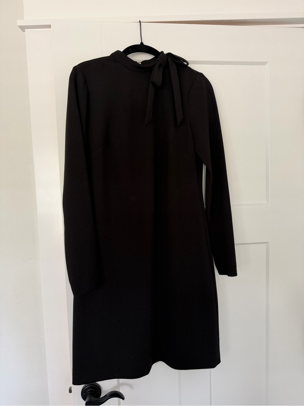 Calvin Klein Black Bow Neck Long Sleeve Dress Size 6